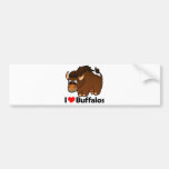 I Love Buffalos Bumper Stickers
