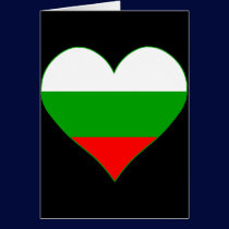 I Love Bulgaria Heart cards
