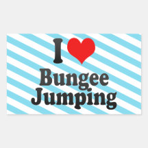 I love Bungee Jumping Stickers
