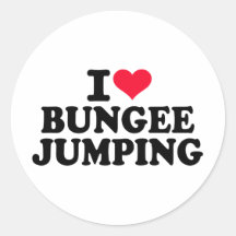 I love bungee jumping stickers