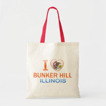 I Love Bunker Hill, IL Bag