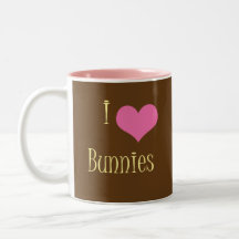 I love bunnies coffee mug