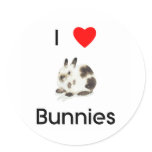 I love bunnies Sticker