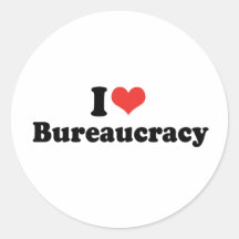 I LOVE BUREAUCRACY - .png Sticker