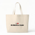 I Love Burkina Faso bags