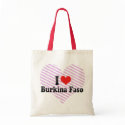 I Love Burkina Faso bags