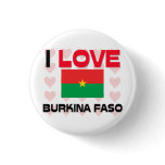 I Love Burkina Faso buttons