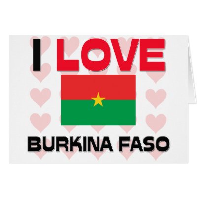 I Love Burkina Faso Greeting Cards by tshirtshirts