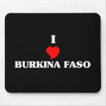 I Love Burkina Faso mousepads