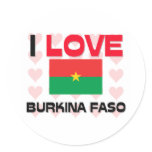 I Love Burkina Faso stickers
