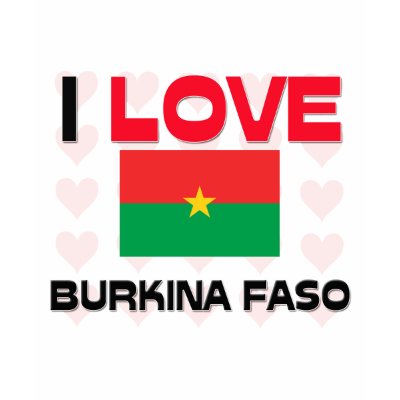 I Love Burkina Faso Shirt by tshirtshirts