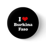 I Love Burkina Faso Tshirt buttons
