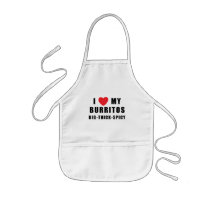 I Love Burritos Aprons