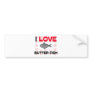 I Love Butter Fish Bumper Sticker