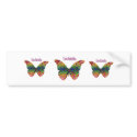 I Love Butterflies bumper stickers