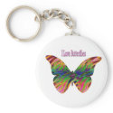 I Love Butterflies keychains
