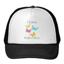 I Love Butterflies Trucker Hat