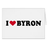 I LOVE BYRON cards