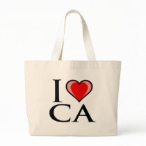 I Love CA - California Tote Bag