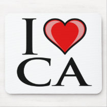 I Love CA - California Mouse Pads