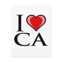 I Love CA - California Post Card