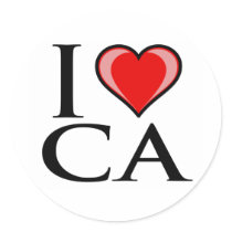 I Love CA - California Sticker
