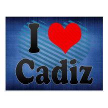 I Love Cadiz, Spain Post Card