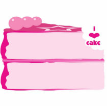 I Love Cake photo sculptures