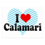 I Love Calamari Postcard
