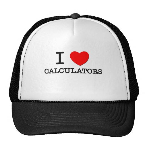 I Love Calculators Hat