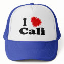 I Love Cali hats
