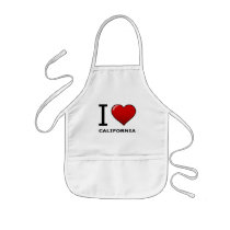 I LOVE CALIFORNIA APRONS