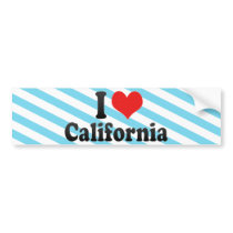 I Love  California Bumper Sticker