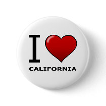 I LOVE CALIFORNIA PINBACK BUTTON