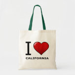 I LOVE CALIFORNIA CANVAS BAG