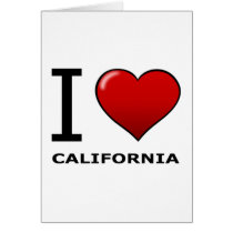 I LOVE CALIFORNIA GREETING CARDS