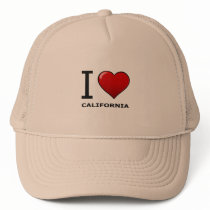 I LOVE CALIFORNIA MESH HATS