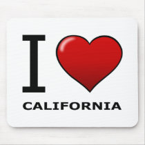 I LOVE CALIFORNIA MOUSEPADS