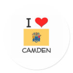 I Love Camden New Jersey stickers