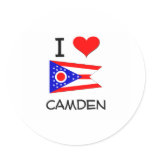 I Love Camden Ohio Stickers