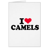 I love camels greeting cards