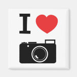 I love Cameras Refrigerator Magnet