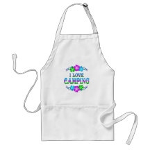 I LOVE CAMPING APRONS