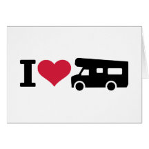 I love camping - camper cards