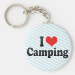 I Love Camping Keychain