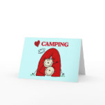 I Love Camping Tshirts and Gifts Card