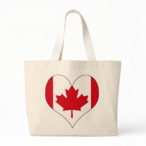 I Love Canada Canvas Bag
