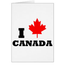 I Love Canada Card