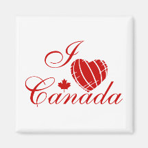 I Love Canada Fridge Magnets