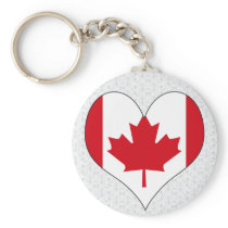 I Love Canada Key Chains